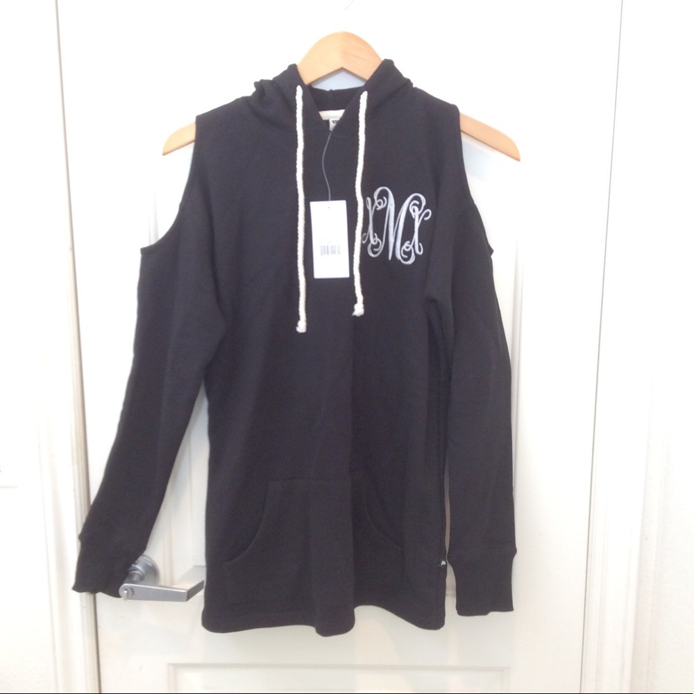 ♠️ 🎲 Cold Shoulder Tunic Hoodie